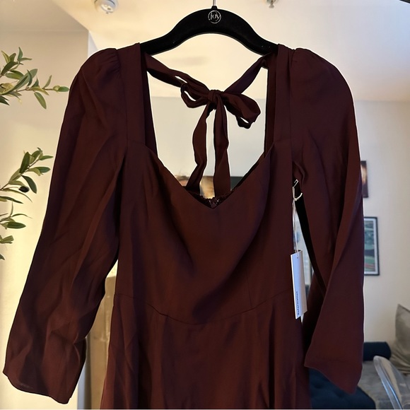 Reformation Mara Dress in Prune 0 NWT - Picture 12 of 14